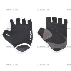 Reebok для фитнеса - черные L/XL из каталога пар тренажерных перчаток в Красноярске по цене 1450 ₽