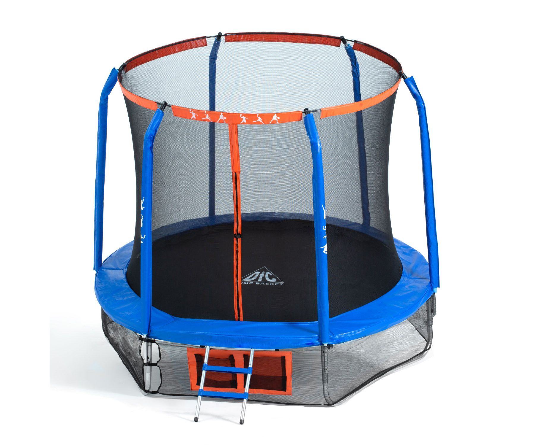 Батут с защитной сеткой DFC Jump Basket 12Ft