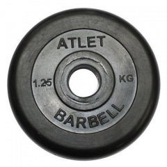MB Barbell Atlet - 31 мм - 1.25 кг из каталога дисков для штанги с посадочным диаметром 30 мм.  в Красноярске по цене 670 ₽