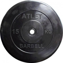 MB Barbell Atlet - 31 мм - 15 кг из каталога гантельных грифов в Красноярске по цене 5350 ₽