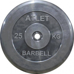 MB Barbell Atlet - 31 мм - 25 кг из каталога дисков для штанги с посадочным диаметром 30 мм.  в Красноярске по цене 7325 ₽