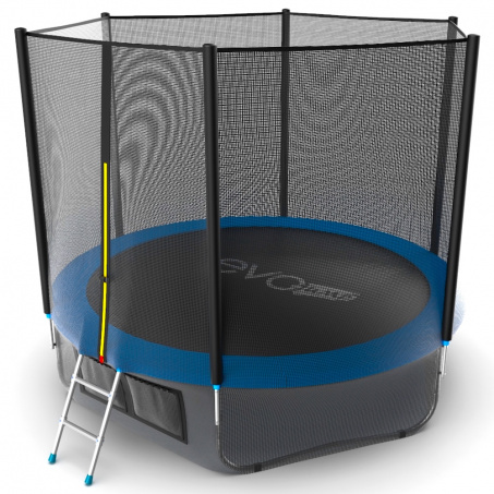 Батут с защитной сеткой Evo Jump External 10ft (Blue) + Lower net