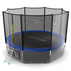 Evo Jump External 12ft (Blue) + Lower net из каталога батутов с защитной сеткой в Красноярске по цене 26520 ₽