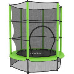 Unix line Kids 4,6 ft Green (140 cm) из каталога батутов с защитной сеткой в Красноярске по цене 8420 ₽