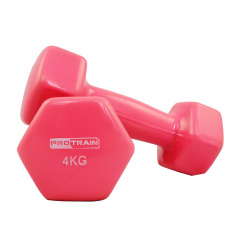 Protrain HC4005-4 (пара) из каталога виниловых гантелей в Красноярске по цене 2580 ₽