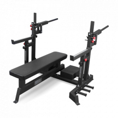 Bronze Gym AL-321 пауэрлифтерская с механизмом подъёма штанги из каталога скамей со стойкой в Красноярске по цене 97990 ₽