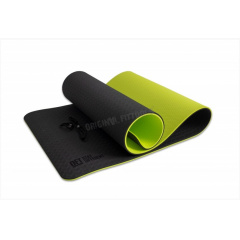 Original FitTools 10 мм двухслойный TPE FT-YGM10-TPE-BG из каталога ковриков для йоги и фитнеса в Красноярске по цене 3210 ₽