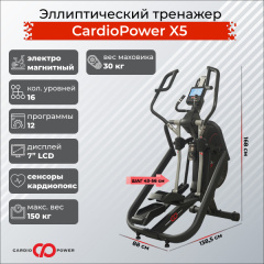 Эллиптический тренажер CardioPower X5 в Красноярске по цене 159900 ₽
