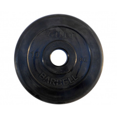 MB Barbell ATLET 10 кг / диаметр 51 мм из каталога велотренажеров в Красноярске по цене 3960 ₽