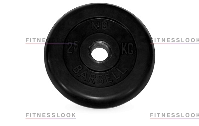 MB Barbell черный - 26 мм - 2.5 кг из каталога дисков, грифов, гантелей, штанг в Красноярске по цене 900 ₽