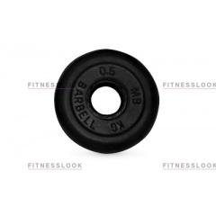 MB Barbell черный - 26 мм - 0.5 кг из каталога дисков для штанги с посадочным диаметром 26 мм.  в Красноярске по цене 467 ₽