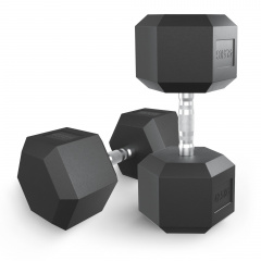 UnixFit гексагональная 42.5 кг из каталога обрезиненных гантелей в Красноярске по цене 15890 ₽