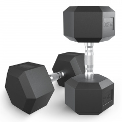 UnixFit гексагональная 30 кг из каталога обрезиненных гантелей в Красноярске по цене 10890 ₽