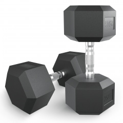 UnixFit гексагональная 25 кг из каталога обрезиненных гантелей в Красноярске по цене 9290 ₽