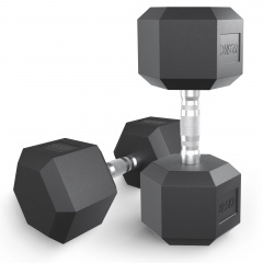 UnixFit гексагональная 22.5 кг из каталога обрезиненных гантелей в Красноярске по цене 8590 ₽