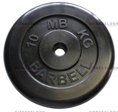 MB Barbell черный - 30 мм - 10 кг из каталога дисков, грифов, гантелей, штанг в Красноярске по цене 3163 ₽