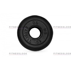 MB Barbell черный - 30 мм - 0.5 кг из каталога дисков для штанги с посадочным диаметром 30 мм.  в Красноярске по цене 436 ₽