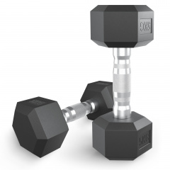 UnixFit гексагональная 5 кг из каталога обрезиненных гантелей в Красноярске по цене 2990 ₽