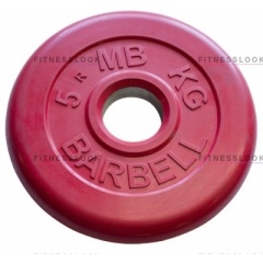 MB Barbell красный - 26 мм - 5 кг из каталога дисков для штанги с посадочным диаметром 26 мм.  в Красноярске по цене 1204 ₽