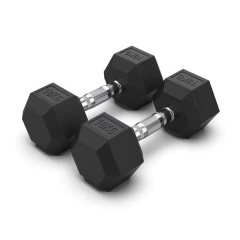 VictoryFit гексагональная VF-H100 (10 кг) 1 шт. из каталога обрезиненных гантелей в Красноярске по цене 2980 ₽