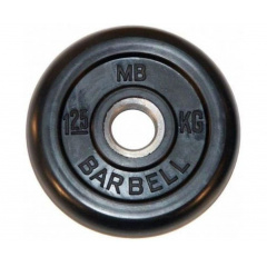 MB Barbell обрезиненный (металлическая втулка) 1.25 кг / диаметр 26 мм из каталога дисков для штанги с посадочным диаметром 26 мм.  в Красноярске по цене 1170 ₽