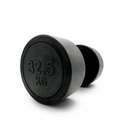 UnixFit PRO круглая 32,5 кг DBRND32_5PBK из каталога обрезиненных гантелей в Красноярске по цене 10630 ₽