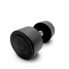 UnixFit PRO круглая 40 кг DBRND40PBK из каталога обрезиненных гантелей в Красноярске по цене 14990 ₽