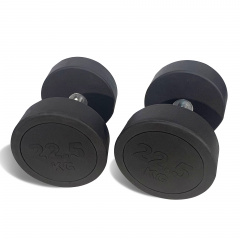 UnixFit PRO круглая 22,5 кг DBRND22_5PBK из каталога обрезиненных гантелей в Красноярске по цене 8890 ₽