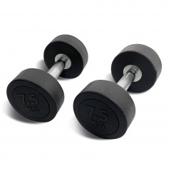 UnixFit PRO круглая 7,5 кг DBRND7_5PBK из каталога обрезиненных гантелей в Красноярске по цене 2990 ₽