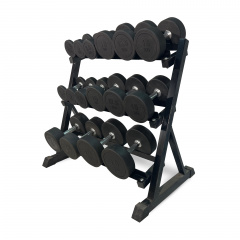UnixFit DumRack Hexagon PRO (300 кг) из каталога стоек для гантелей в Красноярске по цене 28890 ₽