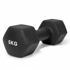 UnixFit 5 кг Black DBNEO5BK из каталога неопреновых  гантелей в Красноярске по цене 2130 ₽