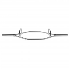 UnixFit PRO TrapBar 140 см / 50 мм Chrome из каталога грифов для штанги с параллельным хватом  в Красноярске по цене 22890 ₽
