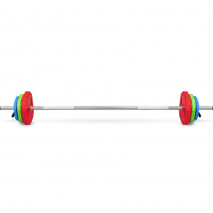 Bronze Gym Бодипамп (гриф, весовые диски 2X1,25КГ, 2X2, 5КГ, 2X5КГ, ПАРА ЗАМКОВ) из каталога штанг в Красноярске по цене 10700 ₽