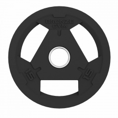 Bronze Gym 25 кг BGPLR250 из каталога дисков для штанги с посадочным диаметром 50 мм. в Красноярске по цене 8500 ₽