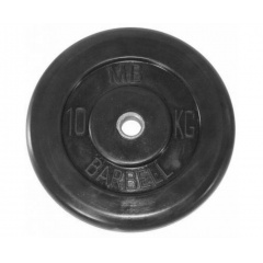 MB Barbell 10 кг металлическая втулка из каталога дисков для штанги с посадочным диаметром 30 мм.  в Красноярске по цене 4450 ₽