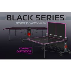 Start Line Compact-2 LX Всепогодный Black из каталога теннисных столов в Красноярске по цене 43490 ₽