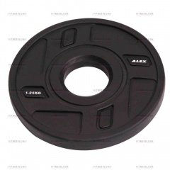 AeroFit Alex полиуретановый 50 мм -  1.25 кг из каталога дисков для штанги с посадочным диаметром 50 мм. в Красноярске по цене 1587 ₽