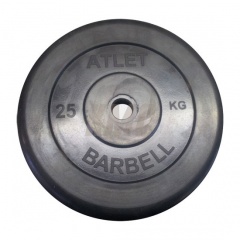 MB Barbell Atlet 51 мм - 25 кг из каталога тренажеров на свободных весах в Красноярске по цене 8630 ₽